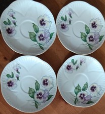 Shelley Dainty - Pansy - 13823 - 4 Saucers+ - Must see!