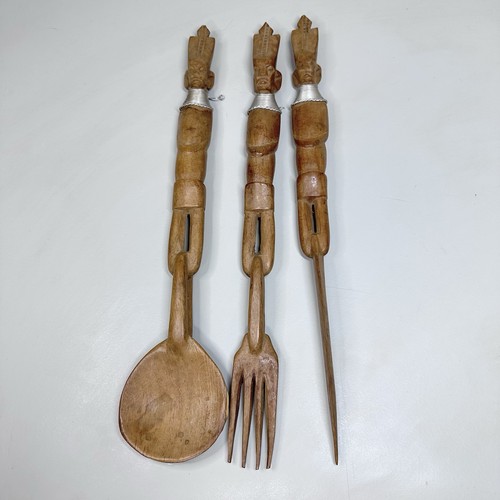 Vintage carved wooden - carved,