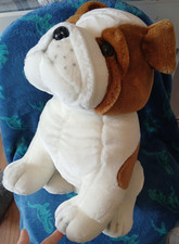 Keel Toys Larger English Bulldog Puppy Dog Soft Toy Plush 15 Inch Sitting