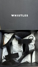 WHISTLES  VIDLIN  SUEDE  ANKLE TIE POINT HEELED SHOES SIZE UK 6 EU 39 RRP £165