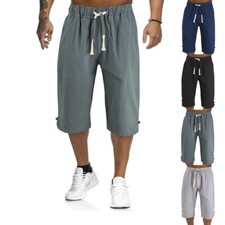 Mens 3/4 Long Length Shorts