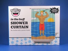 In the Buff Shower Curtain Muscle Beach Perfect Body Hottie Bigmouth NEW