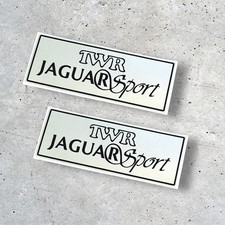 TWR Jaguar Racing  Stickers, Decals ( PAIR ) 100mm Length, Vintage | Group C