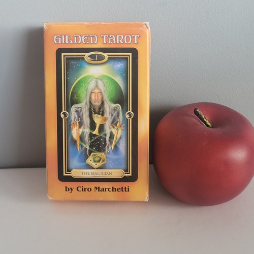 Gilded tarot cards deck - tarot,