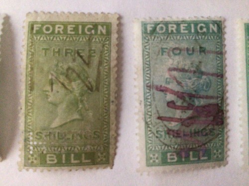 Revenue stamp off - revenue, stamp(s)