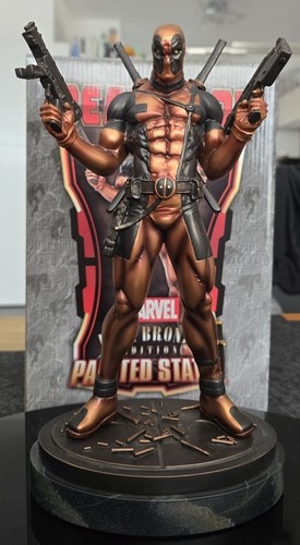 Deadpool faux bronze statue - deadpool,