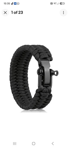 Survival paracord bracelet - survival,