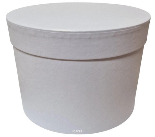 Large white flower hat box - 1,