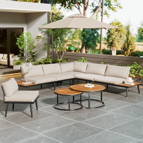 Seater acacia wood patio - 6,