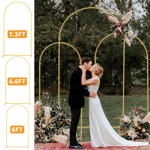 2ft wedding arch - frame, gold