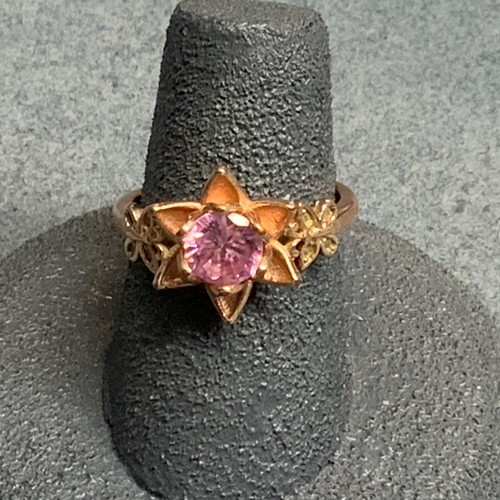 Flower butterfly ring - flower, size