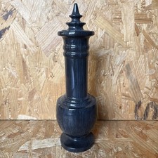 Vintage Vase Black Grey Tall
