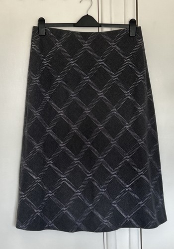 Eastex grey check skirt - check, size