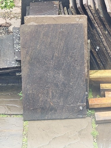 Indian sandstone flags - used, in