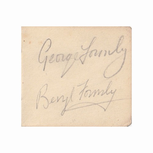 Authentic george formby - george, wife