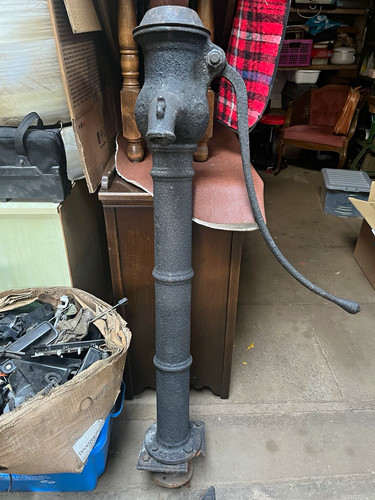 Large heavy antique black - large, cast