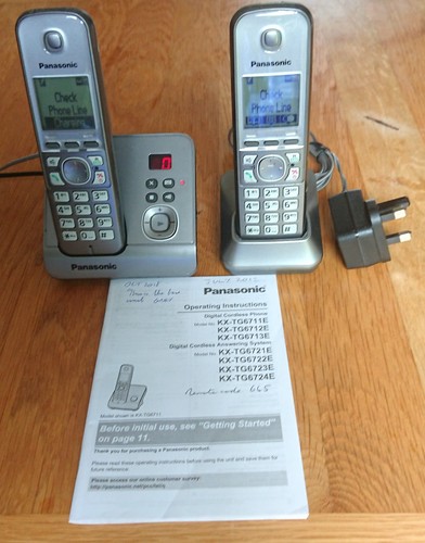 Panasonic twin cordless phones - panasonic,