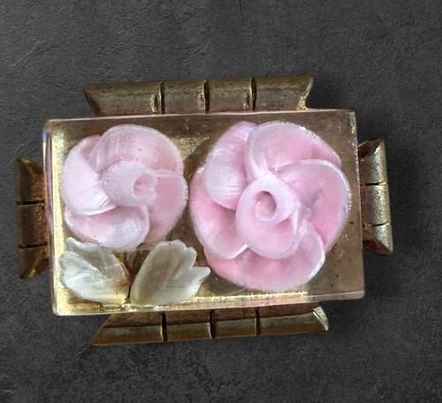 1940s vintage brooch brass - vintage,