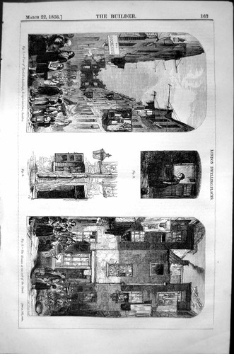 Old london dwelling places - old,