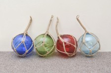 glass bouy 20cm (8")  float nautical seaside fishing bouys, beach, boat buoy
