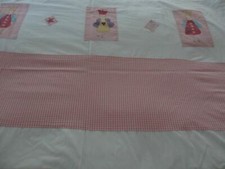 SINGLE DUVET COVER WHITE/PINK COTTON ANGEL/ FAIRY DESIGN USED GOOD CONDITION