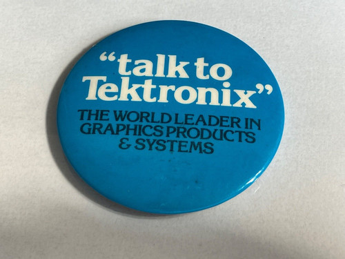 Vintage tektronix pin badge - pin,