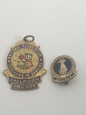 Vintage National Association Teachers of Dancing Medal.. Bronze 1962+ Lapel bad