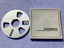 + Ampex 478 Aluminium Reel & Box 10.5' NAB 1/4' Audio - Adapt for Super 8mm? +