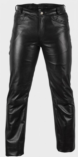 Mens real leather biker - real,
