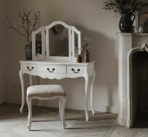White dressing table - table, set