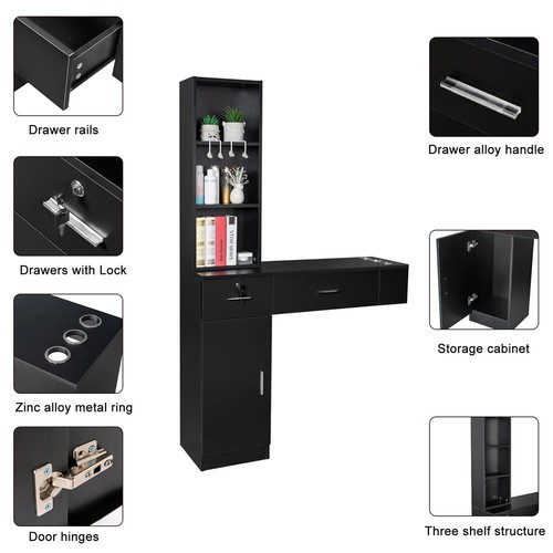 Wall mount hair styling barber - wall,