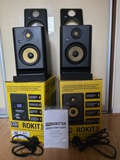 KRK Rokit 5 gr4 Speaker x2 with additional Grilles. Mint Condition and Boxed
