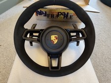 Black alcantara porsche - black,