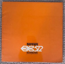 FERRARI 512 BB COUPE ORIGINAL 1978 FACTORY SALES BROCHURE (GB F I TEXT)