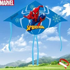 Large Spiderman Kite with Light Blue Streamers & Red Handle 117cm x 60cm New