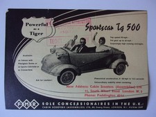 FMR MESSERSCHMITT TG500 & KR200 Microcar orig 1958 UK Mkt Sales Leaflet Brochure