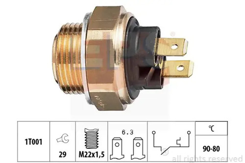 Radiator fan thermo - , switch