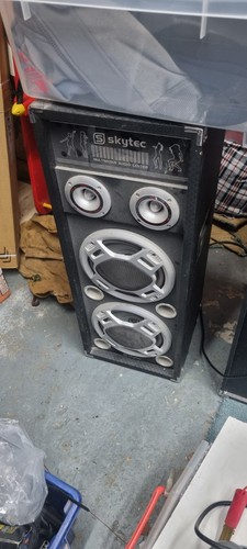 Skytec 1200w speakers pair - pa,