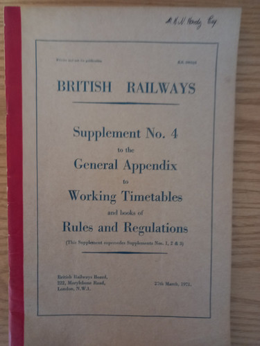 British railways supplement - railways, no