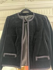 Vintage Black Velvet Puffed