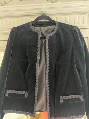 Vintage black velvet puffed - velvet,