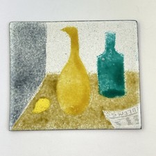 Vintage Copper Enamel Plaque