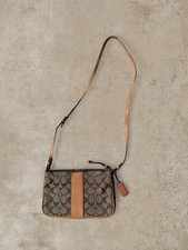 Coach crossbody zip closure bag with orange inside