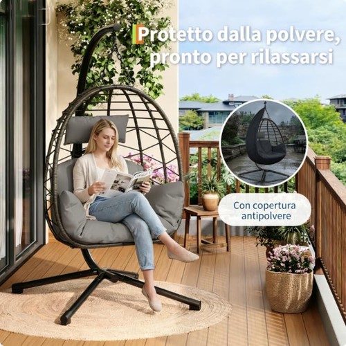 Rattan egg chair swing outdoor - rattan,