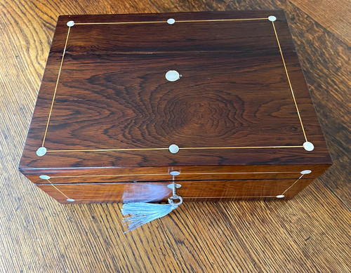 Victorian rosewood jewellery