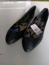  NEW Womens Primark Flat  Black Pumps Dolly Shoes Size 6/39