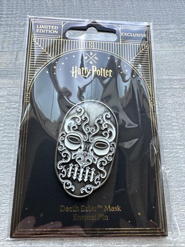 Death eater mask enamel - death, pin