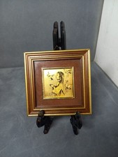 Italian Vintage Hand Press Miniature 23KT Gold Leaf Picture Frame Made In Italy