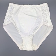 Playtex Secrets White Lace Accents Tummy Control Briefs 2834 Large