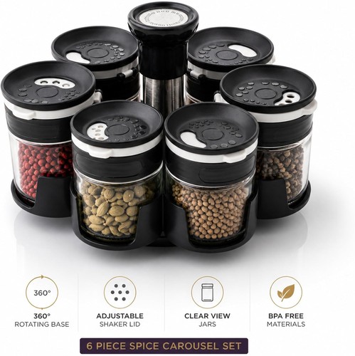 Piece spice carousel set - 6,